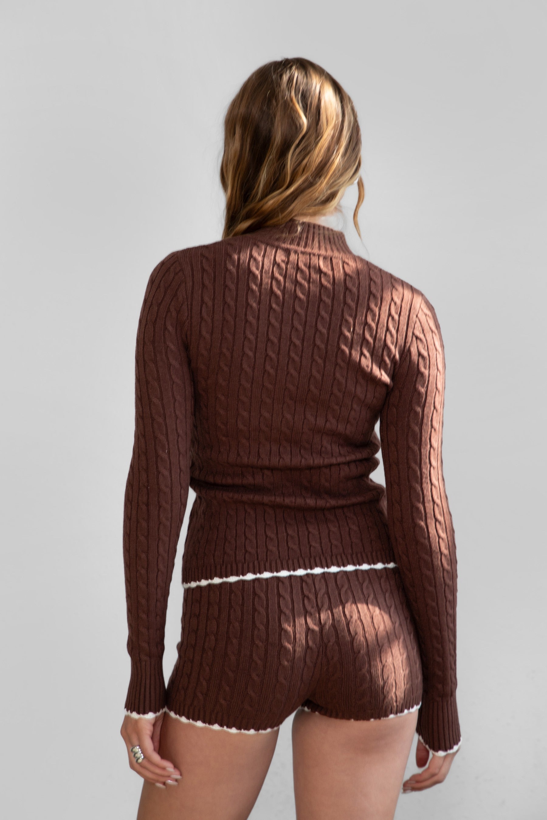 Juno Cable Knit Shorts