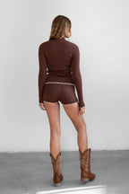 Juno Cable Knit Shorts